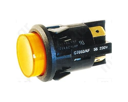 Διακόπτης Push Button Off-On Φ25ΜΜ 16A/250V Φωτιζόμενος