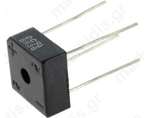 BR36 Bridge rectifier; 600V; 3A; BR3; wire O0,9mm