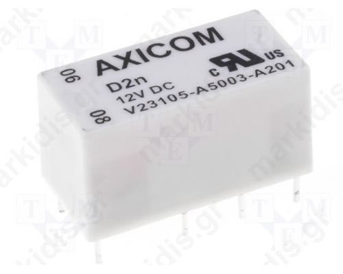 Relay: electromagnetic; DPDT; Ucoil:12VDC; 0.5A/125VAC; 1A/30VDC