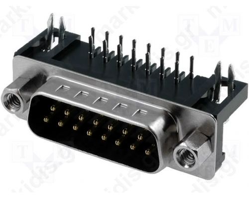 CONNECTOR MALE D-SUB ANGLE 15P