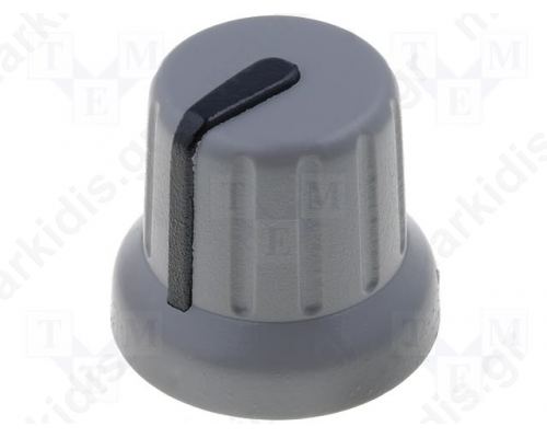 POTENTIOMETER BUTTON 6MM Y14MM BLACK/GREY