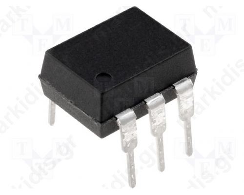 Optotriac; 5.3kV Uout: 800V zero voltage crossing driver DIP6