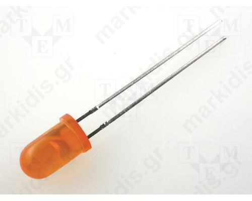 LED 5mm orange 8 30mcd 60° 20mA 2 2.5V