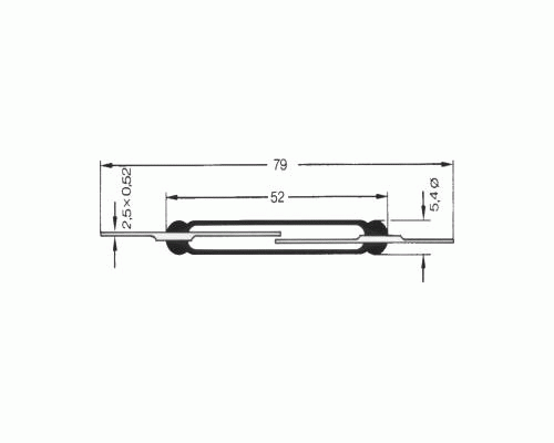Reed Switches  52mm/3A