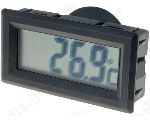 Panel meter; LCD digit 13mm; -50-70°C; 28x52.5x15mm; 25x52mm