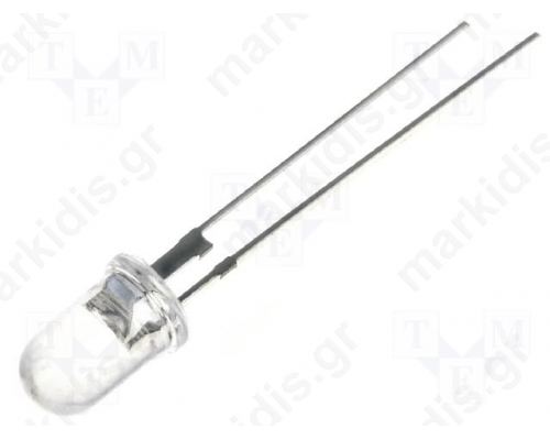 LED; 5mm; red; 30-50(typ)-70cd; 15°; Pitch:2.54mm