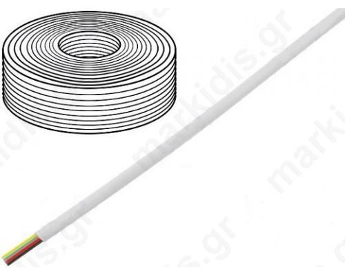 Cable: telecommunication cable; stranded; 4x28AW