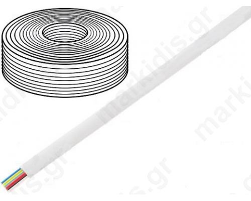 TELEPHONE CABLE FLAT 6A BEIGE TEL-0034-100