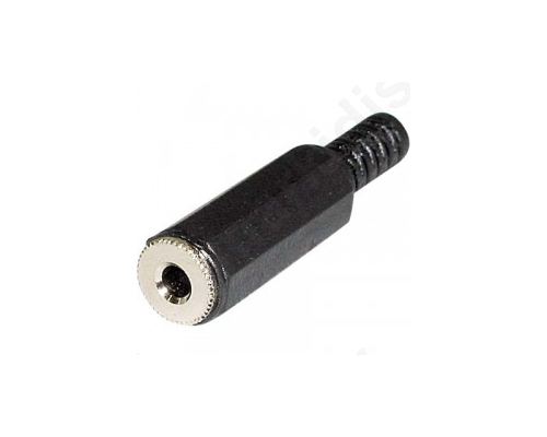 3,5mm mono line socket with cable protector.