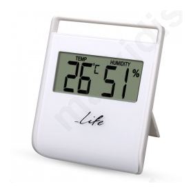 Digital indoor thermometer with hygrometer.