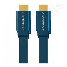 Καλώδιο Clicktronic HDMI αρσ. - HDMI αρσ FLAT