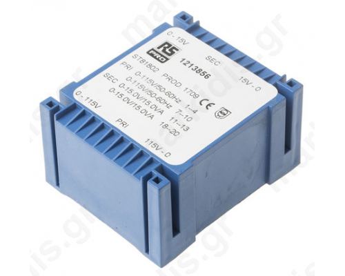 PCB Mount PCB Transformer 2 x 15V
