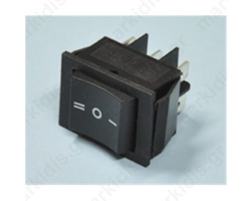 Rocker Switch DP3T Positions:3 On-Off-On 15A/250VAC