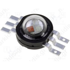 PM6B-3LFE Power LED EMITER Pmax:3W RGB; 130° 36-42lm