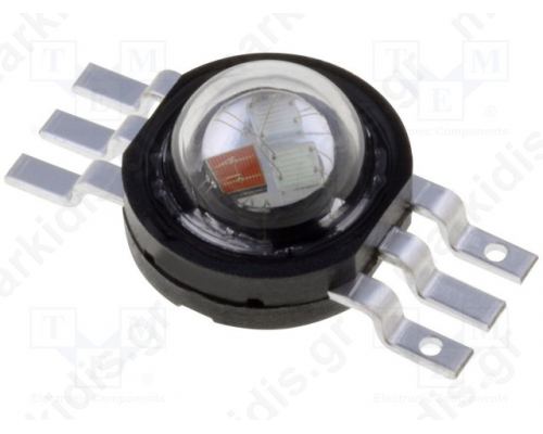 PM6B-3LFE Power LED EMITER Pmax:3W RGB; 130° 36-42lm