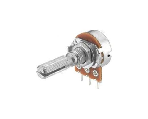 R16110N-B50K Potentiometer: shaft; single turn; 50k Ω; 100mW; ±20%; THT; 6mm
