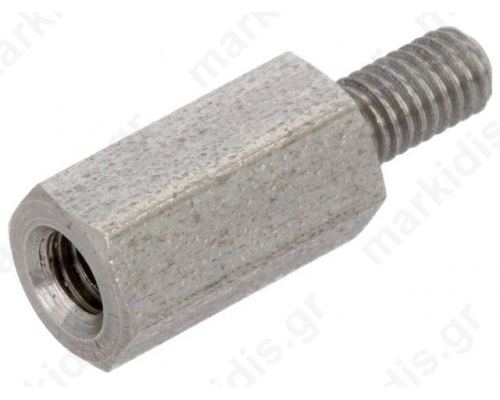 Screwed Spacer Sleeve Int.thread M6 10mm