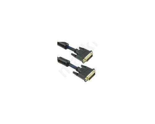  Cable DeTech DVI-DVI, 3m, 24+1,With ferrite