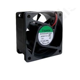 Fan: DC axial 24VDC 60x60x25mm 39.7m3/h 33.5dBA slide bearing