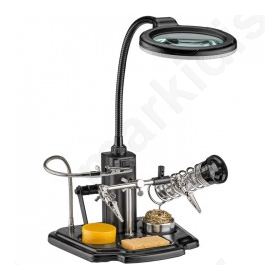 Soldering aid with LED lamp - a practical helper for all delicate operations