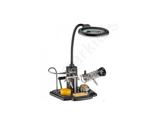 Soldering aid with LED lamp - a practical helper for all delicate operations