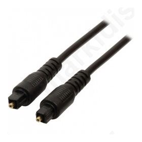 Digital audio cable, toslink male - toslink male, 1m length.