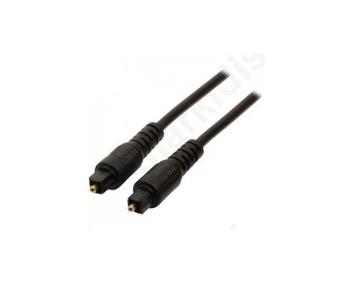 Digital audio cable, toslink male - toslink male, 1m length.