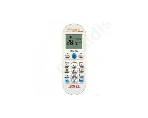 Universal remote control for air conditioners.