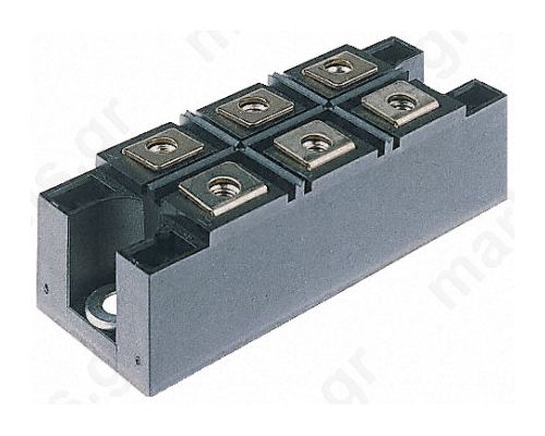 Γέφυρα Τριφασική 110A 1600V, 6-Pin INT-A-PAK