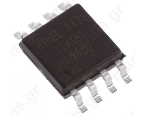 ATTINY85-20SU Μικροελεγκτής AVR EEPROM 512B SRAM 512B Flash 8k