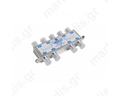 8-way TV Splitter (5-1000MHz) /w DC Pass