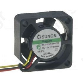 Fan: DC; axial; 5VDC; 25x25x10mm; 5.1m3/h; 16dBA; Vapo; 4.57mmH2O