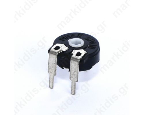 Potentiometer mounting single turn, horizontal 500Ω 150mW