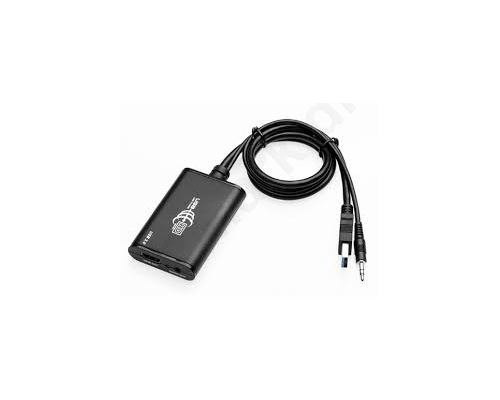 Convertor, USB to HDMI, with Audio, Black