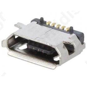 Socket USB B micro on PCBs SMT PIN 5 horizontal V USB 2.0