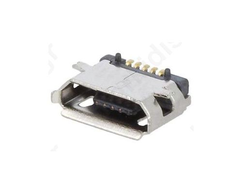 Socket USB B micro on PCBs SMT PIN 5 horizontal V USB 2.0