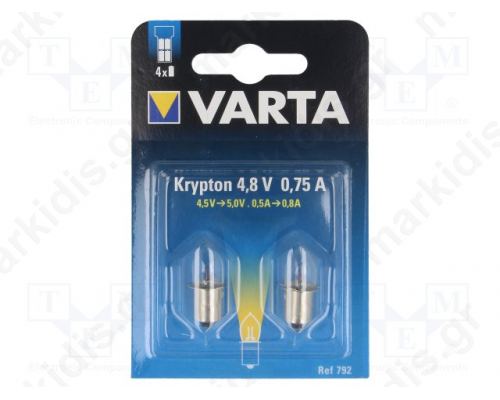 Filament lamp krypton P13,5s 4.8V 750mA