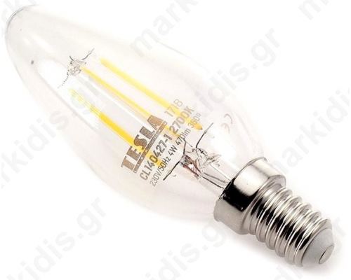 Led Lamp Retro Candle E14 4Watt 440lm 2700K