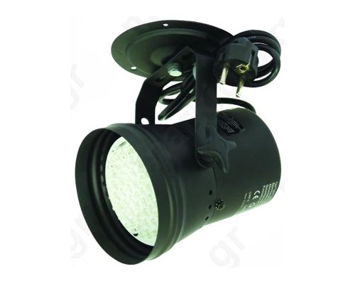 PAR36 LED RGB 12W ΜΑΥΡΟ