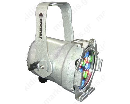 PAR LED RGB 12LEDS X 1W SILVER