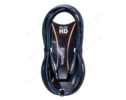 SILOS HD MIC CABLE 6M BLK XLR-XLR ΜΙΚΡ. ΚΑΛΩΔΙΟ