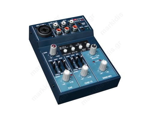 BLUETOOTH & USB MIXER 3 ΚΑΝΑΛΙΩΝ