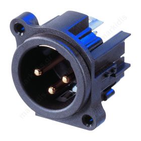 3POLE MALE CHASSIS CONNECTOR