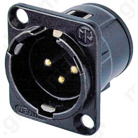 3-PIN ΜΑΥΡΟ ΑΡΣ.XLR ΒΑΣ.ΤΕΤΡ.