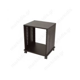 RACK 12U - 19'' - 43cm ΒΑΘΟΣ ΜΕ ΡΟΔΕΣ