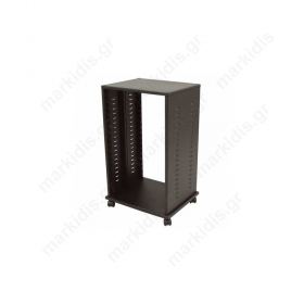 RACK 18U - 19'' - 43cm ΒΑΘΟΣ ΜΕ ΡΟΔΕΣ