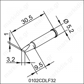 0102CDLF32 ERSA ΑΝΤΑΛΛΑΚΤΙΚΟ ΑΙΧΜΗ 3,2mm