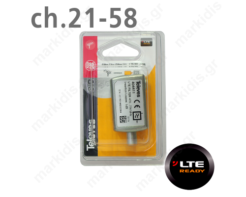 404411 ΦΙΛΤΡΟ LTE (ch.21-58) IEC Blister