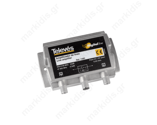 7485 LINE AMPLIFIER TERR/SAT 20dB PASSIVE