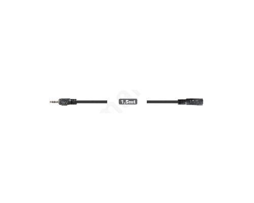 Audio cable with jack/plug 3,5mm stereo